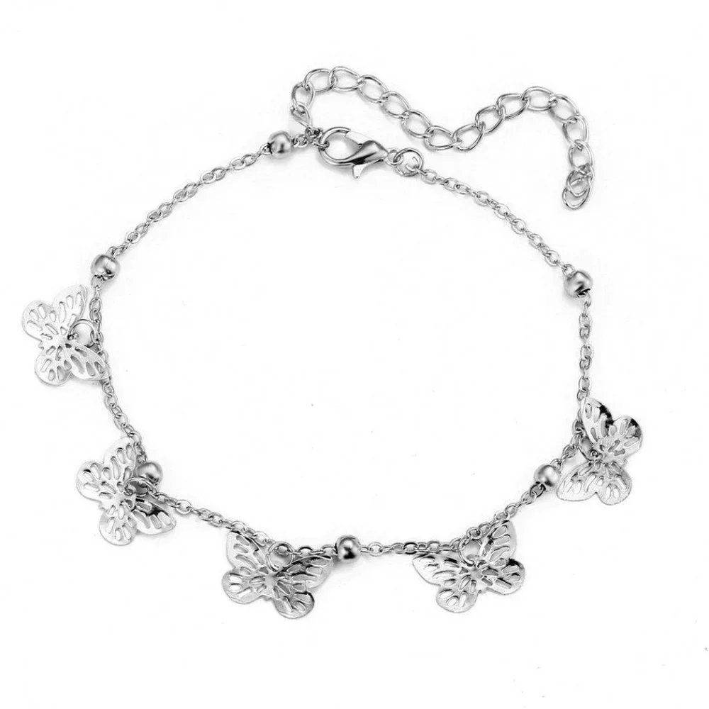 Silver Summer Anklet. - Picture 1 of 2